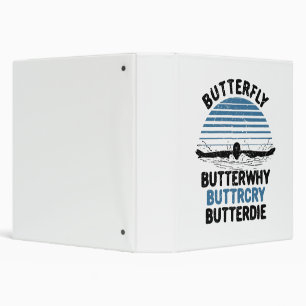 Swimming - Butterfly Butterwhy Swimming Gift Binder