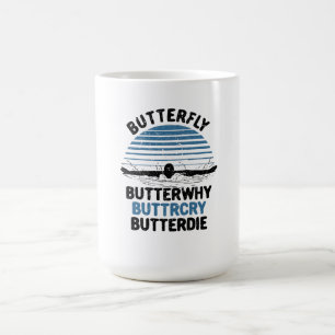 Swimming - Butterfly Butterwhy Swimming Gift Coffee Mug