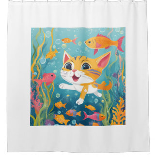 Swimming cat