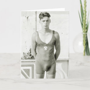 Swimming Champion, 1920s Card