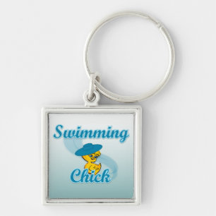 Swimming Chick #3 Keychain