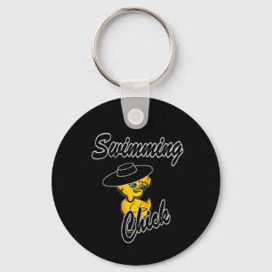 Swimming Chick #4 Keychain