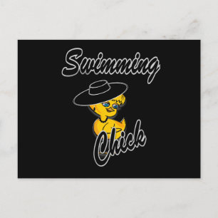 Swimming Chick #4 Postcard