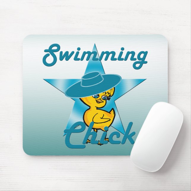 Swimming Chick #7 Mouse Pad (With Mouse)
