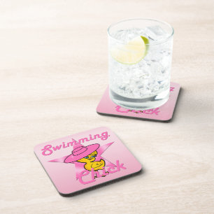 Swimming Chick #8 Coaster