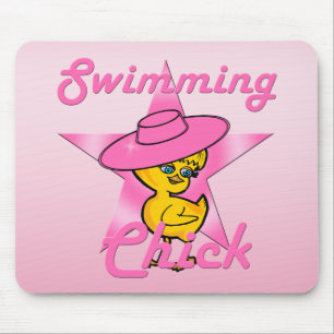 Swimming Chick #8 Mouse Pad