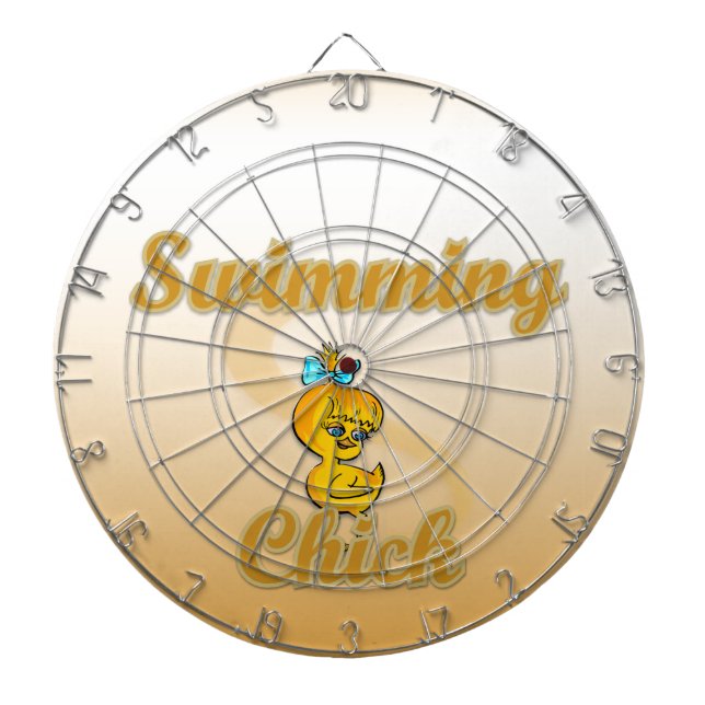 Swimming Chick Dartboard (Front)