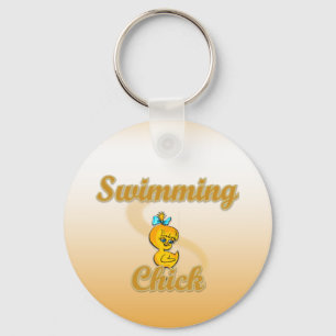 Swimming Chick Keychain