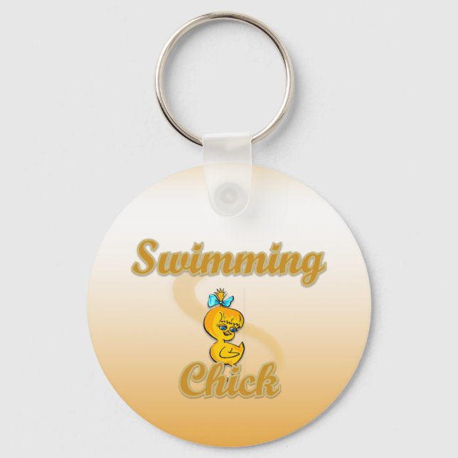 Swimming Chick Keychain (Front)