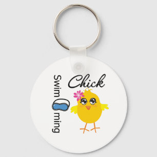 Swimming Chick Keychain