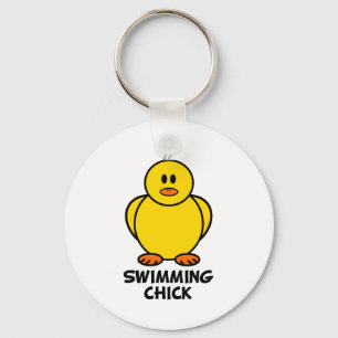 Swimming Chick Keychain