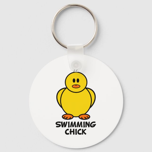 Swimming Chick Keychain (Front)