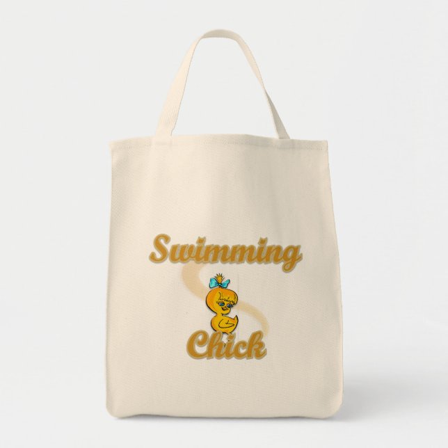 Swimming Chick Tote Bag (Front)