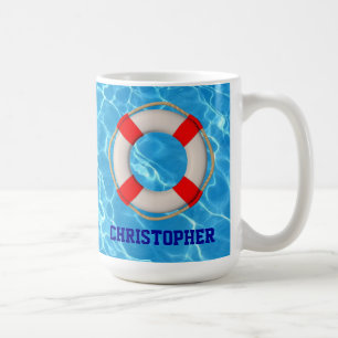 Swimming Coach Pool LIfesaver Coffee Mug