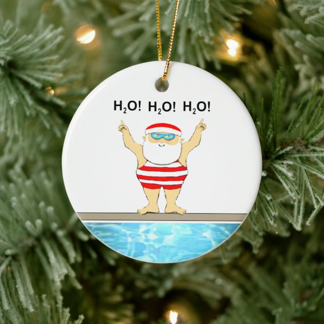 Swimming Collectable Ceramic Ornament (Tree)