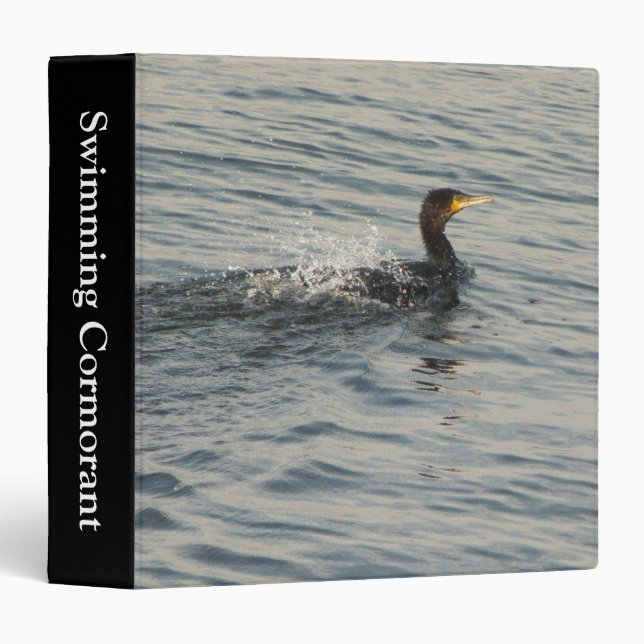 Swimming Cormorant (1.5in) Binder (Front/Spine)
