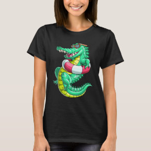 Swimming Crocodile Alligator Reptile Animal T-Shirt