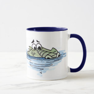 Swimming Crocodile Mug