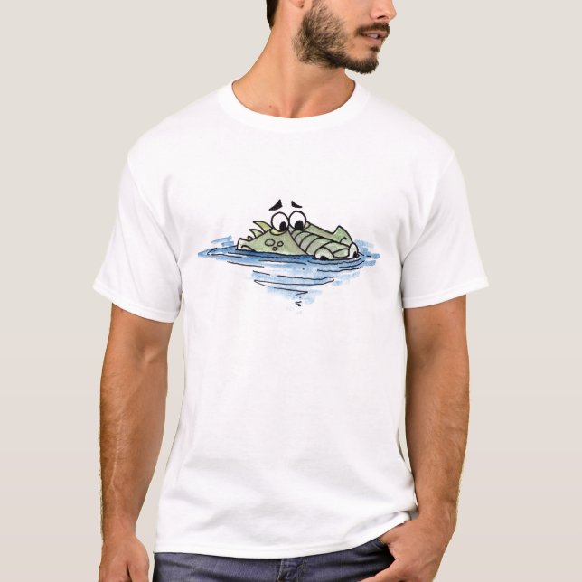 Swimming Crocodile T-shirt (Front)