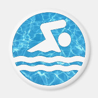 Swimming & Diving Coach or Swimmer Cool Swim Icon