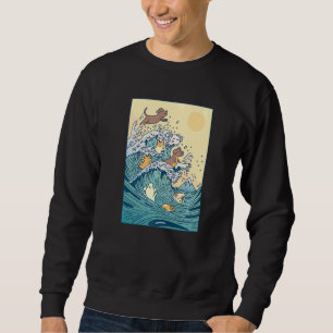 Swimming Dogs Dog Owner Puppy Pet Dog Sweatshirt