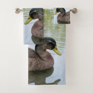 Swimming Duck Bathroom Towel Set