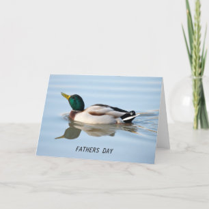 Swimming Duck Fathers Day Card