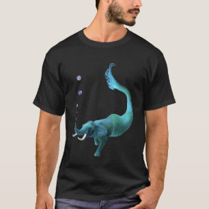 Swimming Elephant Mermaid Magic Underwater Animal T-Shirt