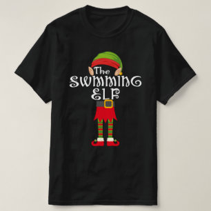 swimming elf family matching christmas T-Shirt