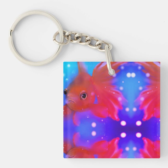 Swimming Fish Keychain (Front)