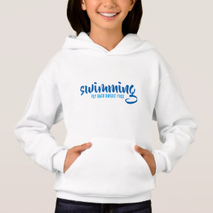Swimming Fly Back Breast Free Typographic Text