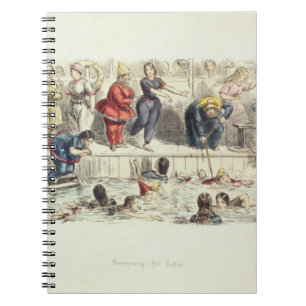 Swimming for Ladies, 1844 (litho) Notebook