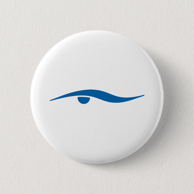 Swimming for life 2 inch round button (Front)