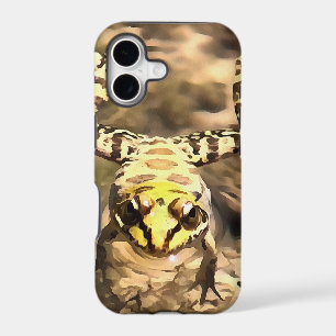 Swimming Frog Immersed In Clear River Water Painti