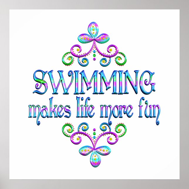 Swimming Fun Poster (Front)