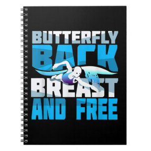 Swimming Gift For Swimmer Notebook