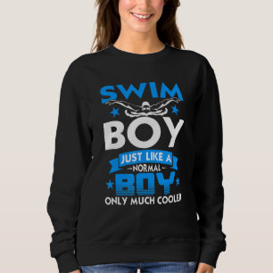 Swimming  Graphic For Boys And Men Swimmer Sweatshirt