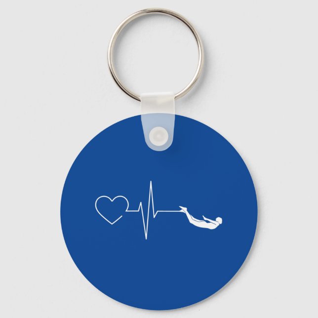Swimming Heartbeat Keychain (Front)