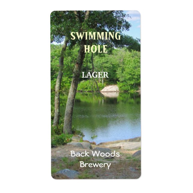 Swimming Hole ~ Beer Label (Front)