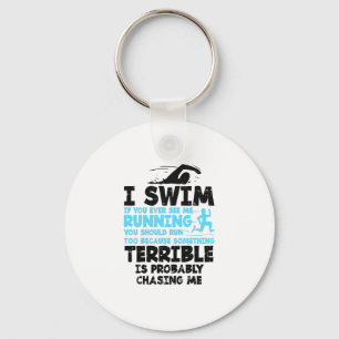 Swimming - I Swim Keychain