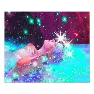 Swimming in a cosmic dream photo print