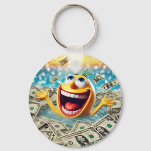 swimming in money keychain