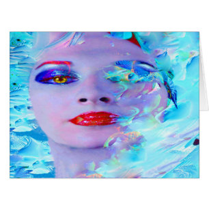 Swimming into the Blue Birthday Card