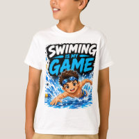 Swimming Is My Game | Cute Kawaii Sports Design