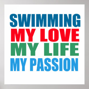 Swimming is my Passion Poster