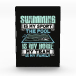 Swimming Is My Sport The Pool Is My Home Photo Block<br><div class="desc">Swimming Is My Sport The Pool Is My Home</div>