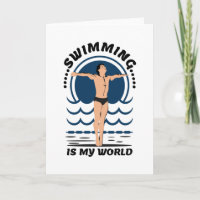 Swimming is My World - Swimmer in Speedo