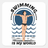 Swimming is My World - Swimmer in Speedo