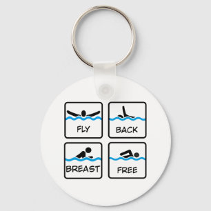 swimming keychain