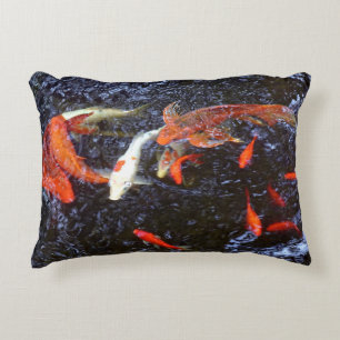 Swimming Koi Accent Pillow